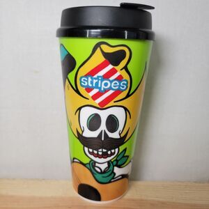 Stripes Coca-Cola Dia De Los Muertos Plastic Tumbler w/ Lid